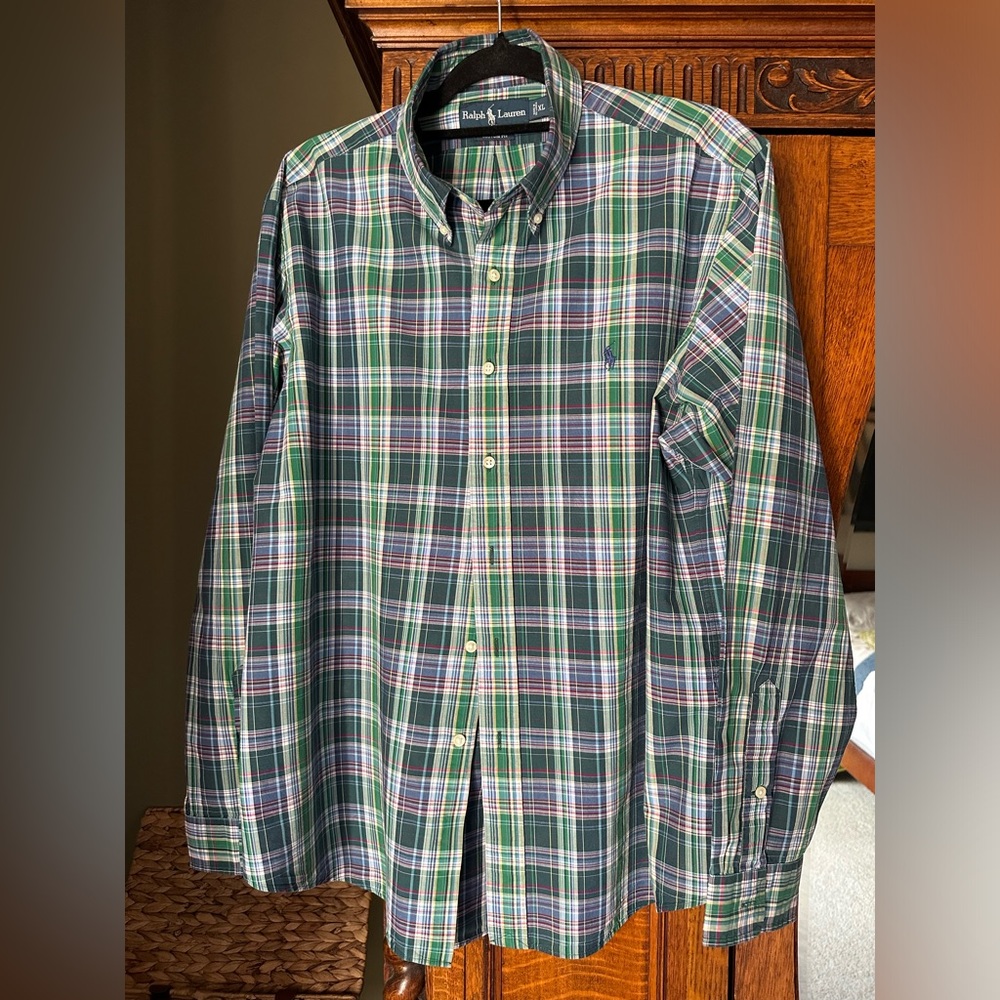 Ralph Lauren plaid casual shirt men’s XL